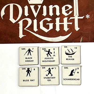 Vintage 1979 TSR - Divine Right "Special Mercenary Leaders" Counters Replacement - Image 1 of 4