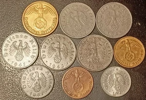 Allemagne - IIIème Reich - x10 monnaies de 1939 à 1943 - Imagen 1 de 2