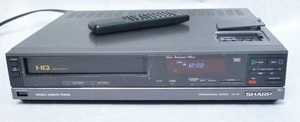 Sharp XA-110 4-Head Stereo Professional VHS VCR Player + Remote *Parts/Repair* - Picture 1 of 12