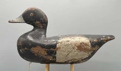 CA 1890 ***BARNEGAT BAY, NJ*** SEÑUELO PATO ANTIGUO BLUEBILL DRAKE - PINTURA TEMPRANA Foto 1 de 4