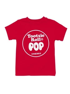 Offiziell lizenziertes Tootsie Roll Cherry Tootsie Roll Pop Leckerli Jugend T-Shirt - Bild 1 von 6