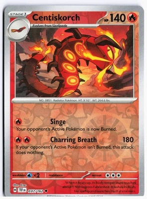 Centiskorch Uncommon SV05: Temporal Forces 037/162 NM - Image 1 of 2