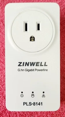 Zinwell G.GH Gigabit Powerline Ethernet Adapter PLS-8141 Gigabit Powerline - Image 1 of 4