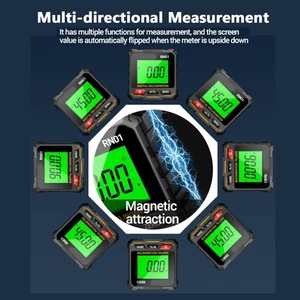 360 Degree Digital Level Box Protractor Angles Finder BevelGauge Inclinometer - Picture 1 of 8
