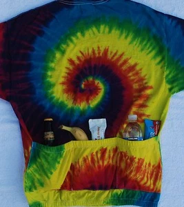 TIE DYE TEAM CYCLING CYCLE TEE JERSEY W/POCKETS CYCLE-T BACK IN STOCK! FREE SHIP - Picture 1 of 6