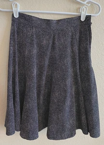 Tofy Black With Tiny White Polka Dots Flare Skirt size 6 - Picture 1 of 3