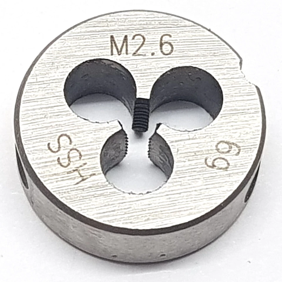 DNI-WERKZEUGE Schneideisen M2,6 Regelgewinde Außengewinde Gewinde Gewindeschneider