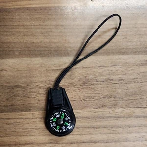 Mini Pocket Compass Rope Pendant Hiking Bushcraft Walking Camping Army Survival - Picture 1 of 1
