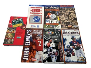 John Elway Denver Broncos Super Bowl Orange Sunday VHS Lot 7 Yearbook 1988 1989 - Picture 1 of 15