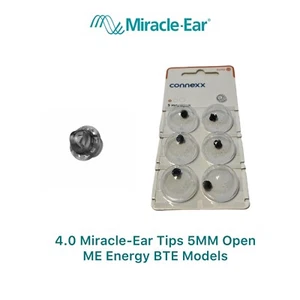 Orejas / Cúpulas Miracle-Ear 4.0 para ME Energy BTE Modelos Talla 5 mm Abierto (paquete de 6) - Imagen 1 de 9