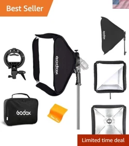 32x32” Foldable Bowens Mount Softbox with S-Type Bracket - Portable Photography - Picture 1 of 10