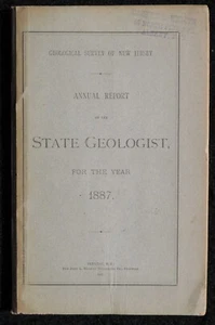Geology, New Jersey,  1887 Rare Original NJ Geological Survey Annual Report - Picture 1 of 10