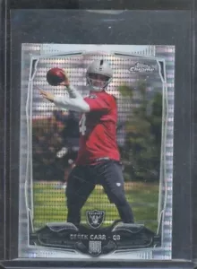 2014 Topps Chrome Mini DEREK CARR #115 RC Rookie Pulsar Refractor /102 Raiders - Picture 1 of 2