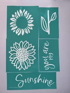 NEU Kreide Couture Transfer YOU ARE MY SUNSHINE wiederverwendbar Größe C AUSVERKAUFT Blume - Bild 1 von 4