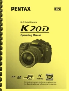 Pentax K20D Digital Camera OWNER'S OPERATING MANUAL  - Picture 1 of 9