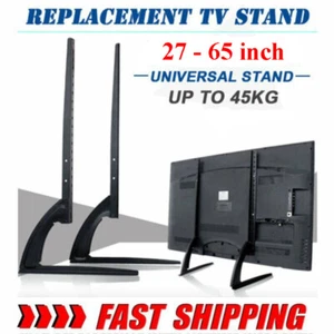 Table-top Universal TV Stand Base for 27"-65" Samsung LG Vizio LG Flat Screen CC - Picture 1 of 14