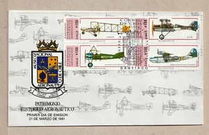 CHILE  COVER  FDC STAMPS 1991 IMUSEO NACIONAL AERONAUTICO DE CHILE - Picture 1 of 2