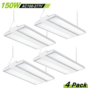 4Pack 150W LED Linear High Bay Light Commercial Hanging Warehouse Garage Fixture - Bild 1 von 15