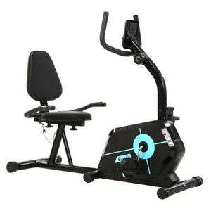 NNEDSZ Magnetic Recumbent Exercise Bike Fitness Cycle Trainer Gym Equipment - Picture 1 of 7