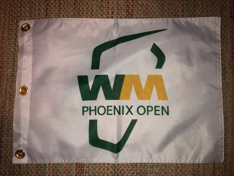 WASTE MANAGEMENT PHOENIX OPEN PGA TOUR PIN FLAG W GROMMETS FREE SHIP AUTOGRAPHS Cover
