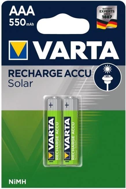 VARTA Accu solaire rechargeable aaa / hr03 550mah blister de 2 pi�ces hr03