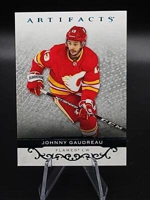 2021-22 Upper Deck Artifacts Hockey Turquoise #117 Johnny Gaudreau - Image 1 of 2