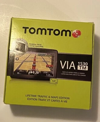 TomTom VIA 1535 TM - US, Canada & Mexico Automotive In-Dash GPS Navigation Used - Image 1 of 4