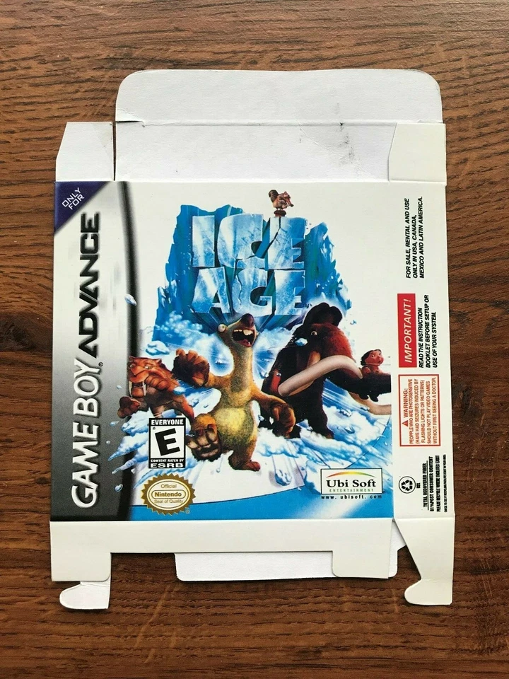 Ice Age Gameboy Advance Game Boy Empty Box Only  - Image 1 of 2