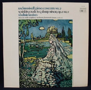 RACHMANINOFF: Piano Concerto No. 2-SCRIABIN: Etude-MELODIYA #SR 40190-KRAINEV - Foto 1 di 2