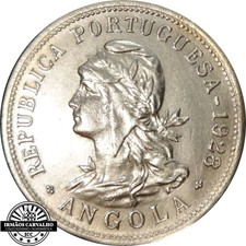 Angola 1928 50 Centavos "Beautiful Coin!" - KM#69