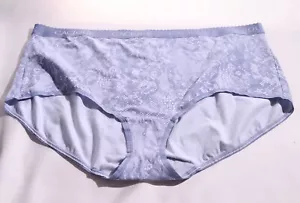 Mutandine slip intero cotone pizzo floreale blu cacique taglie forti 30/32 - Foto 1 di 3