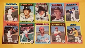 (Lot Of 10) 1975 Topps Baseball Cards (#420 - #429) - Picture 1 of 11