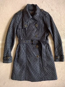 Trenchcoat Jacke Mantel schwarz Gr. 34 36 XS S Apart  - Bild 1 von 6