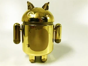 ANDREW BELL ANDROID MINI COLLECTIBLE "YEAR OF THE PIG" GOLD FINISH EDITION - Picture 1 of 3