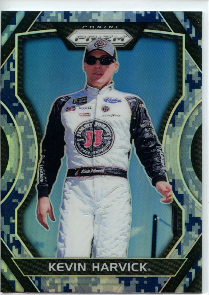 2018 Panini Prizm Racing NASCAR CAMO Parallel #46 Kevin Harvick - Image 1 of 2