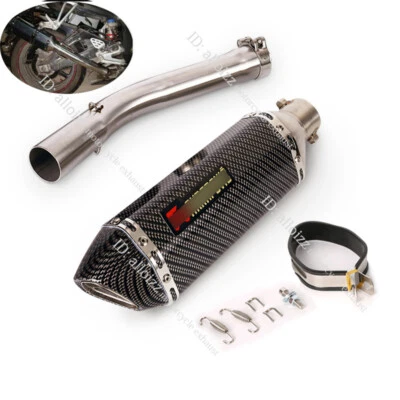 Tubo medio de escape con silenciador DB Killer 370 mm para Yamaha YZF R6 1998-05 Foto 1 de 4