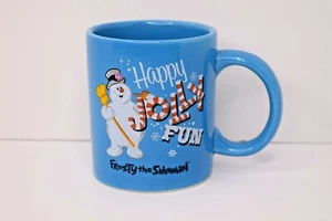 Taza de café azul Frosty The Snowman Happy Jolly Fun - Imagen 1 de 7