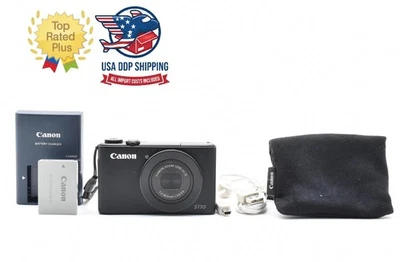 [TOP MINT w/Case] Canon PowerShot S110 12.1MP Compact Digital Camera Black JAPAN - Image 1 of 4