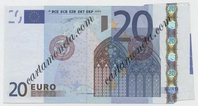 20 EURO ERRORE DI STAMPA BCE ITALY FIRST SERIES DUISENBERG J003 2002 SPL- - Image 1 of 4