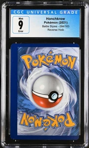 ERROR ESPALDA INVERTIDA 2021 estilos de batalla #094/163 Honchkrow 9 CGC 10005286 - Imagen 1 de 2