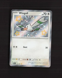 Wingull 203/091 Paldean Fates Shiny Holo Rare Pokemon Card NM - Picture 1 of 10