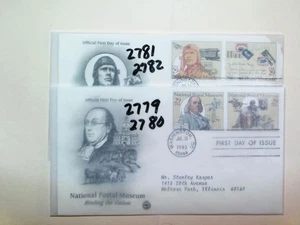 U. S. FDC 2779-82 (2) - Museo Postal - ArtCraft caché - peine ¡envío! - Imagen 1 de 1