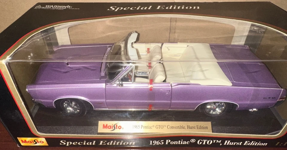 Maisto Special Edition 1965 Purple Pontiac GTO Hurst Edition 1:18 #31884 #765* - Image 1 of 1