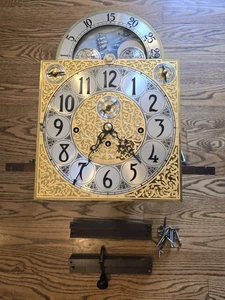 Herschede 294 Haverforf 9 Tubos Tubular Abuelo Reloj Dial Movimiento - Imagen 1 de 14