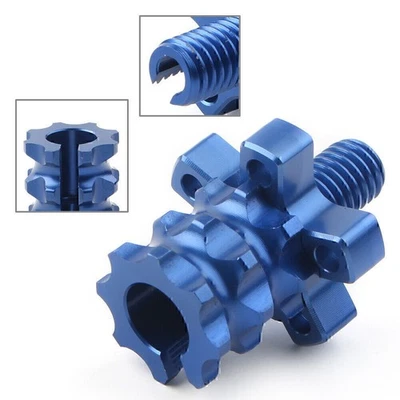 CNC Kupplung Bremszug Einstellschraube M8 8MM Gewinde Motorrad Dirt Bike Blau - Image 1 of 4
