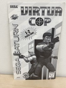 Virtua Cop (Sega Saturn, 1995) Authentic Long Box Manual Only 