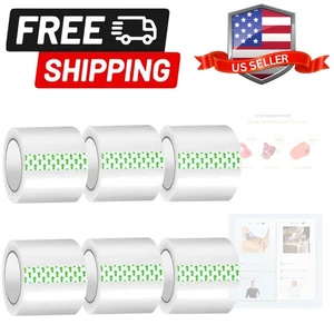 6 Rollen Transparentes Packband - Leises Verpackungsband 1,5 ZOLL Kern Versand Klebeband... - Bild 1 von 8