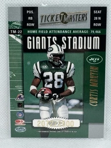 1998 Rookies and Stars Ticket Masters #10 Curtis Martin Keyshawn Johnson /2500 - Bild 1 von 2