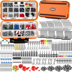 Fishing Accessories Kit 187 pcs Tackle Box Gear for Bass and More - Picture 1 of 7
