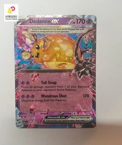 Dedenne EX 93/193 Tera Double Rare Holo NM POKEMON TCG Paldea Evolved English - Bild 1 von 4